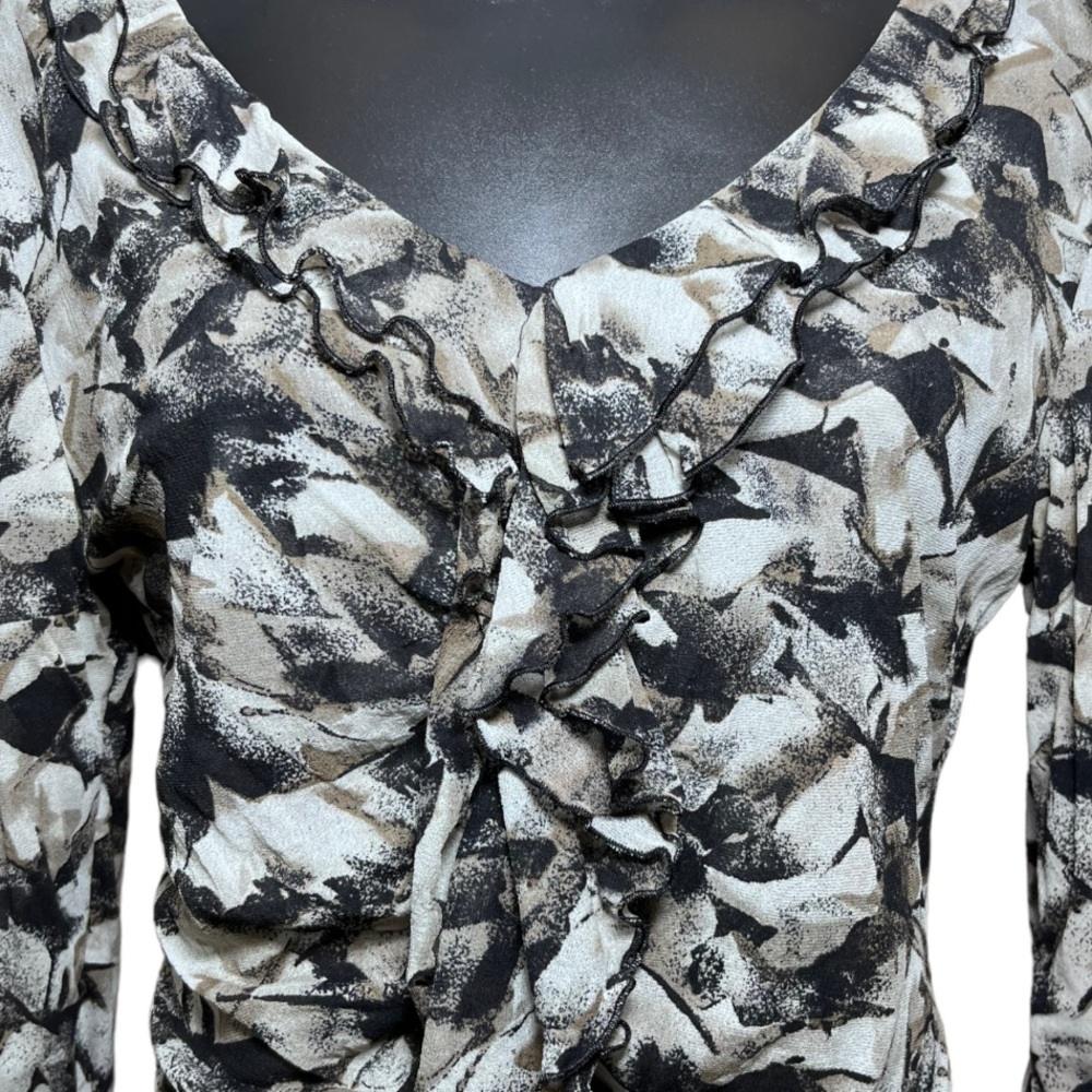 Silk Blend Ruffle Blouse - Picture 4 of 5